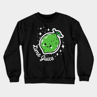 Lime Juice Kawaii Bartender Retro Crewneck Sweatshirt
